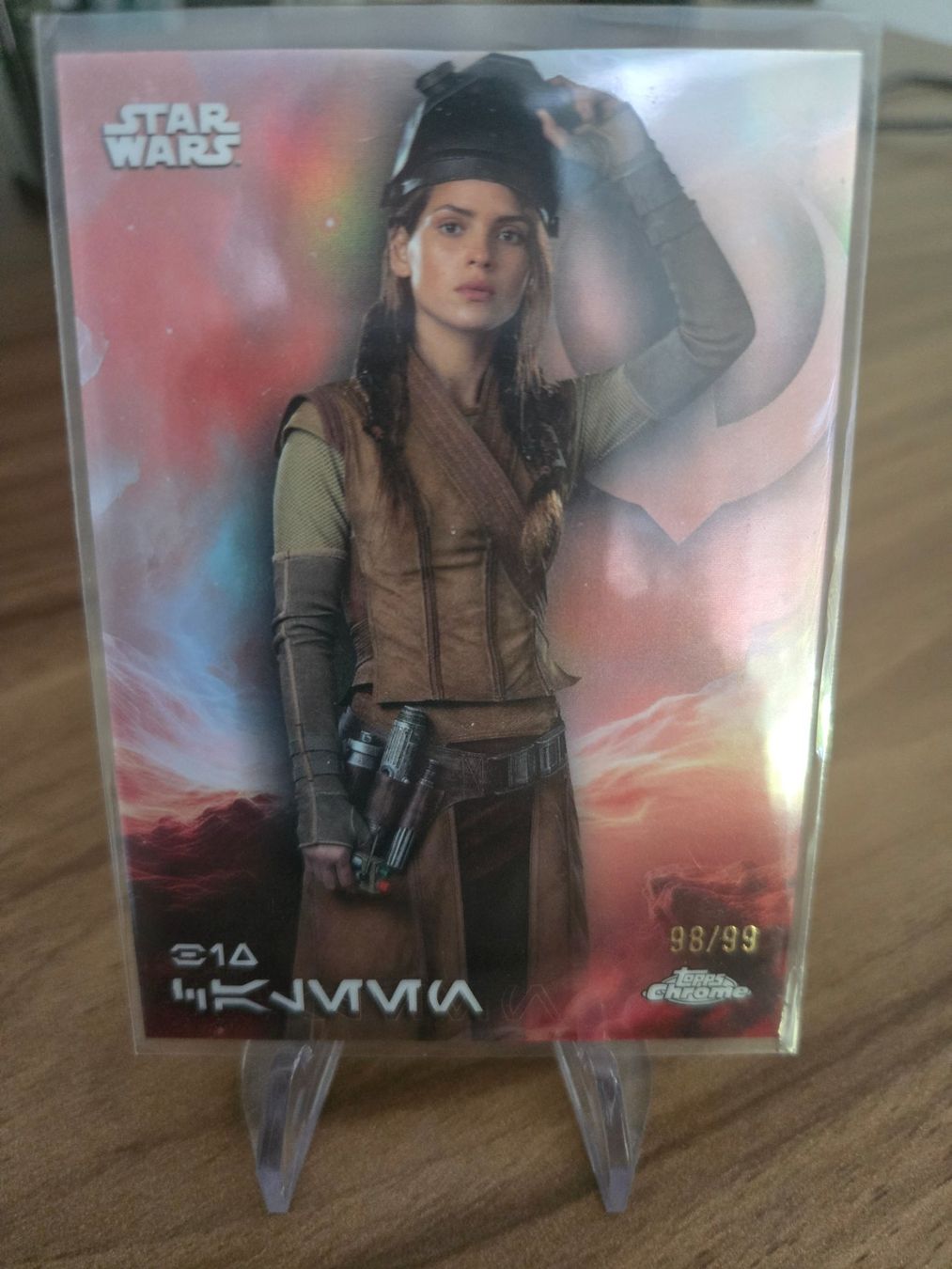 Star Wars Sammelbilder & Trading cards: Star Wars Bix Caleen Andor Topps Chrome 98/99 Aurebesh – Gebraucht aus Pregassona von med_fk22