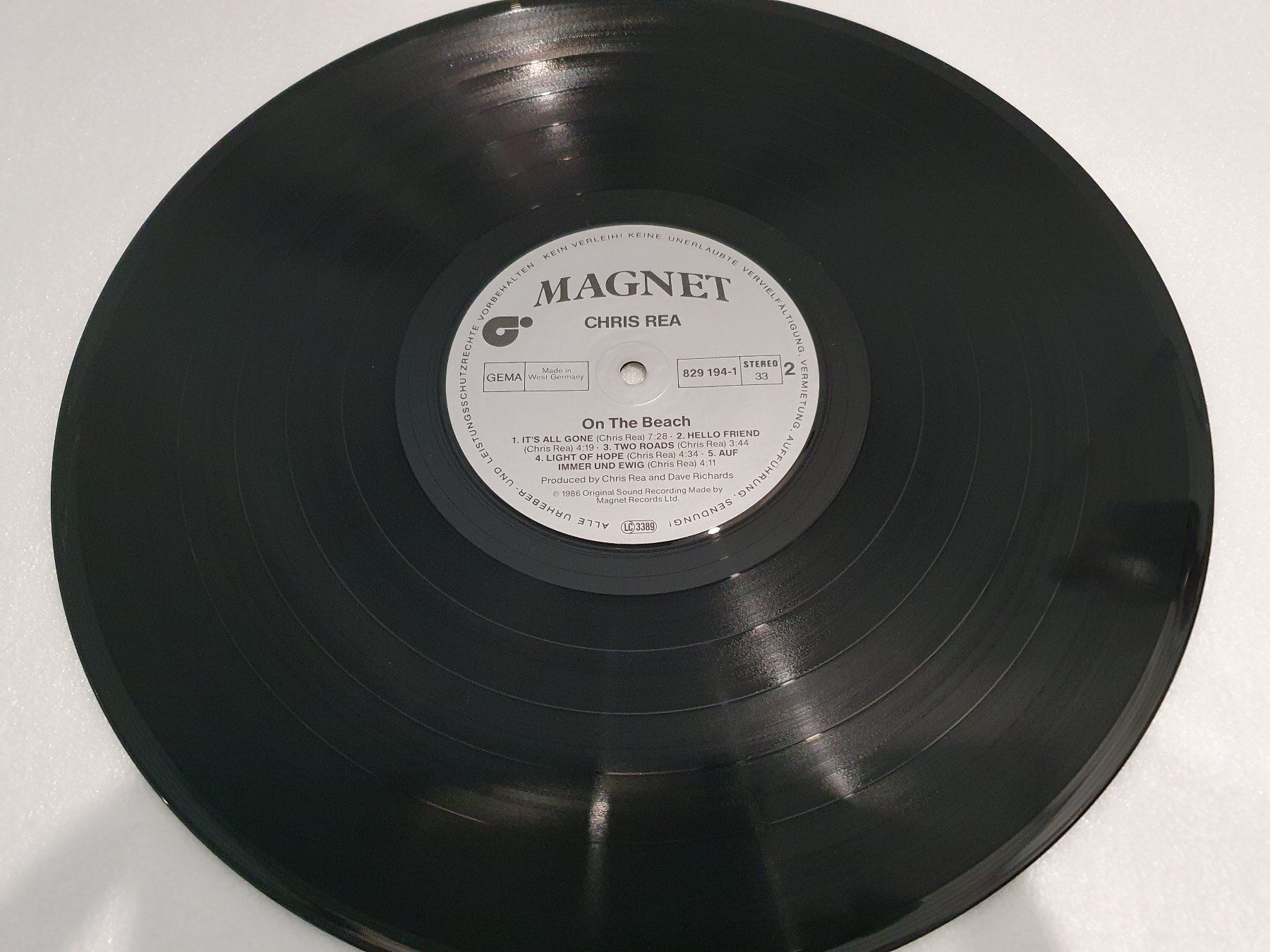 Dischi in vinile: Chris Rea – On The Beach – Usato da Uster venduto da Vinyl-Leidenschaft 4