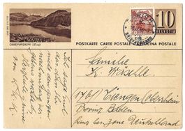 1946 Bildpostkarte Nr. 163-203 Bild Oberägeri, gest. Zürich
