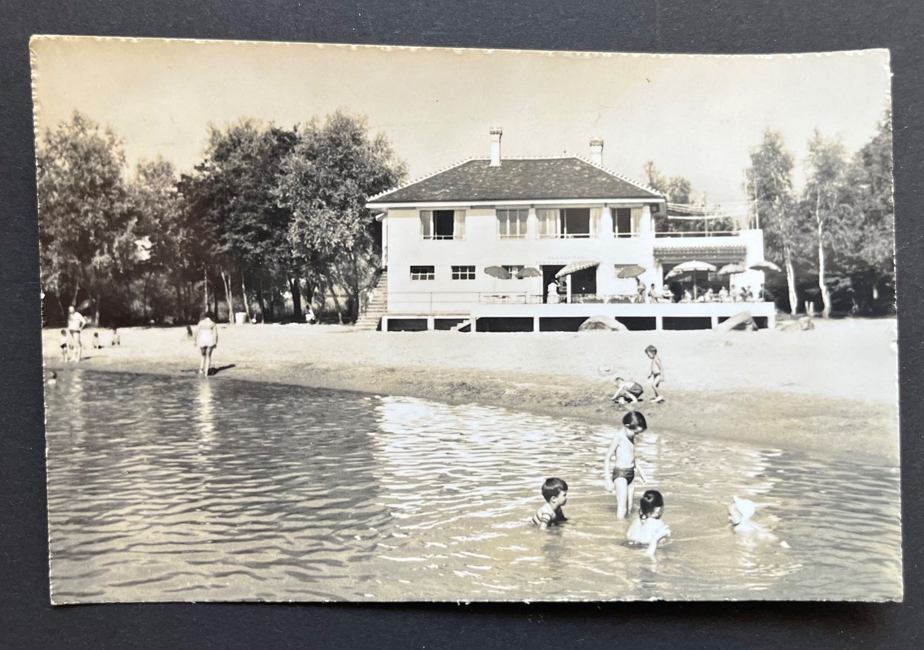 Ansichtskarten: Estavayer Plage, Camping ca. 1950 – Gebraucht aus Ostermundigen von DaxKarten-75