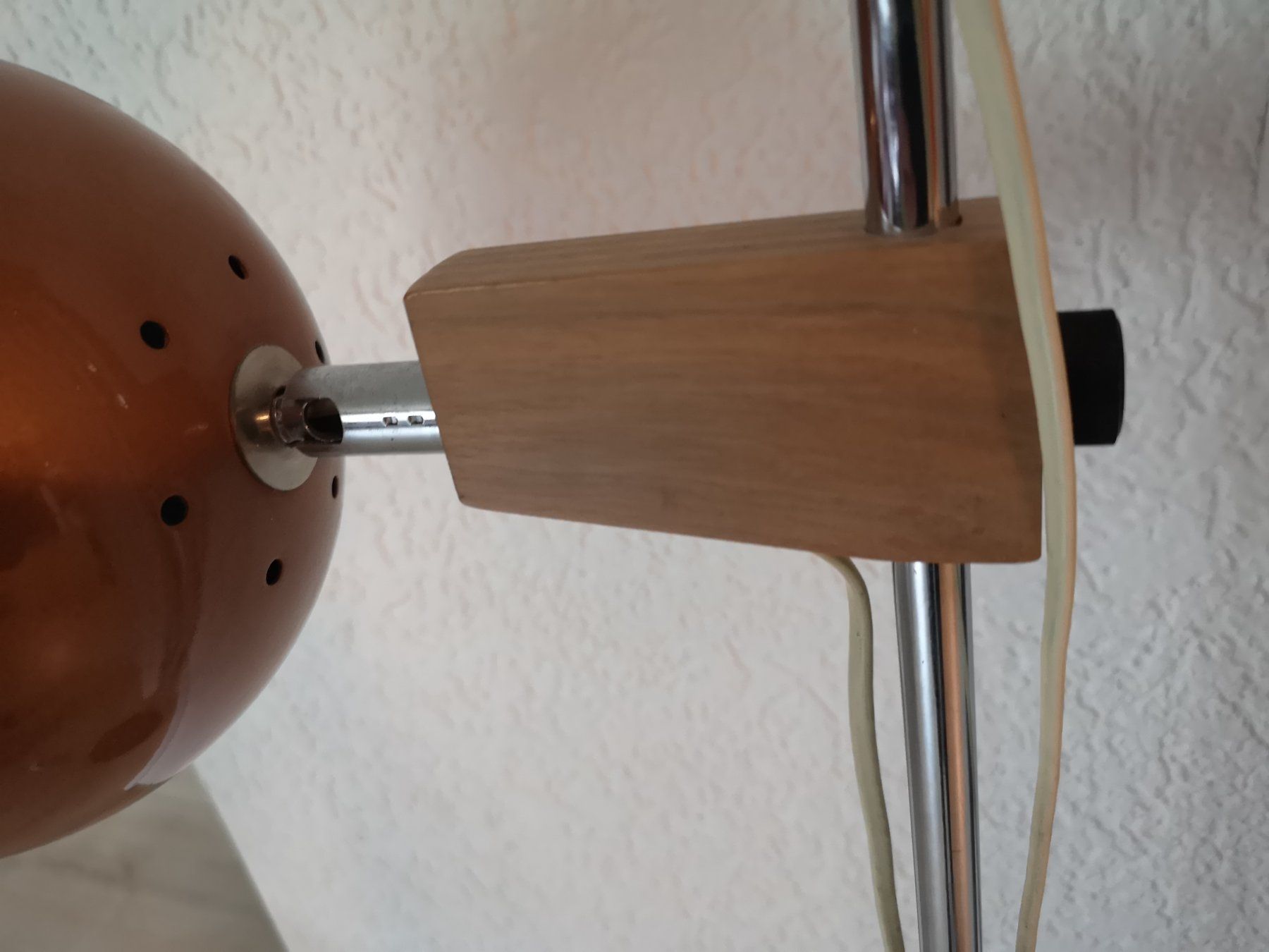 Lampade: Lampadaire Mid-Century Space Age en Teck de Temde – Usato da Conthey venduto da Cathlouz 5