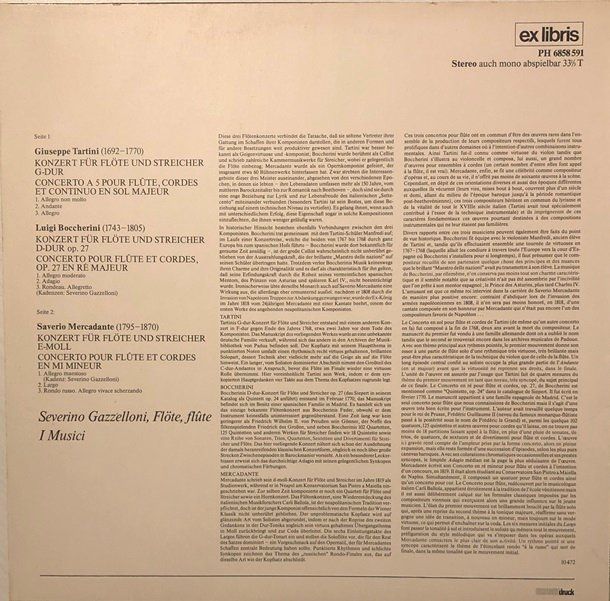 Dischi in vinile: Flötenkonzerte (LP, Severino Cazzelloni) – Usato da Grüningen venduto da azulrojo 1