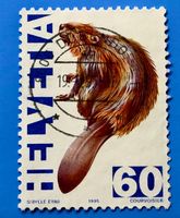 Nr.876 Europäischer Biber GESTEMPELT  Zirkuswelt 1995  