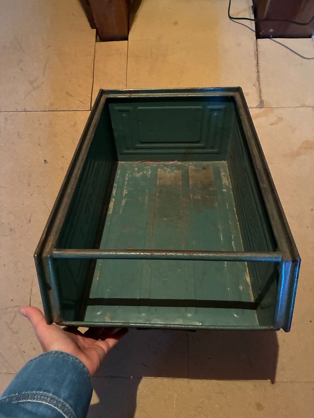 Casse di trasporto: 2 Vintage Metallkiste – Usato da Zürich venduto da Lillybelle15 3