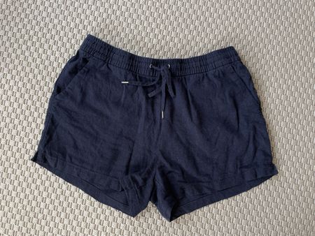 H&M L.O.G.G. Leinen Shorts Blau Gr. S/38