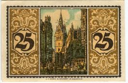Notgeld "25 Pfennig. Hannover 1921"