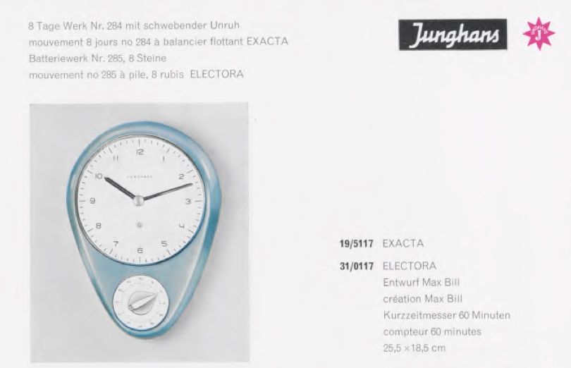 Junghans Orologi da terra & Orologi da parete: Max Bill - Junghans - Küchenuhr – Usato da Zürich venduto da derLaufderDinge 2
