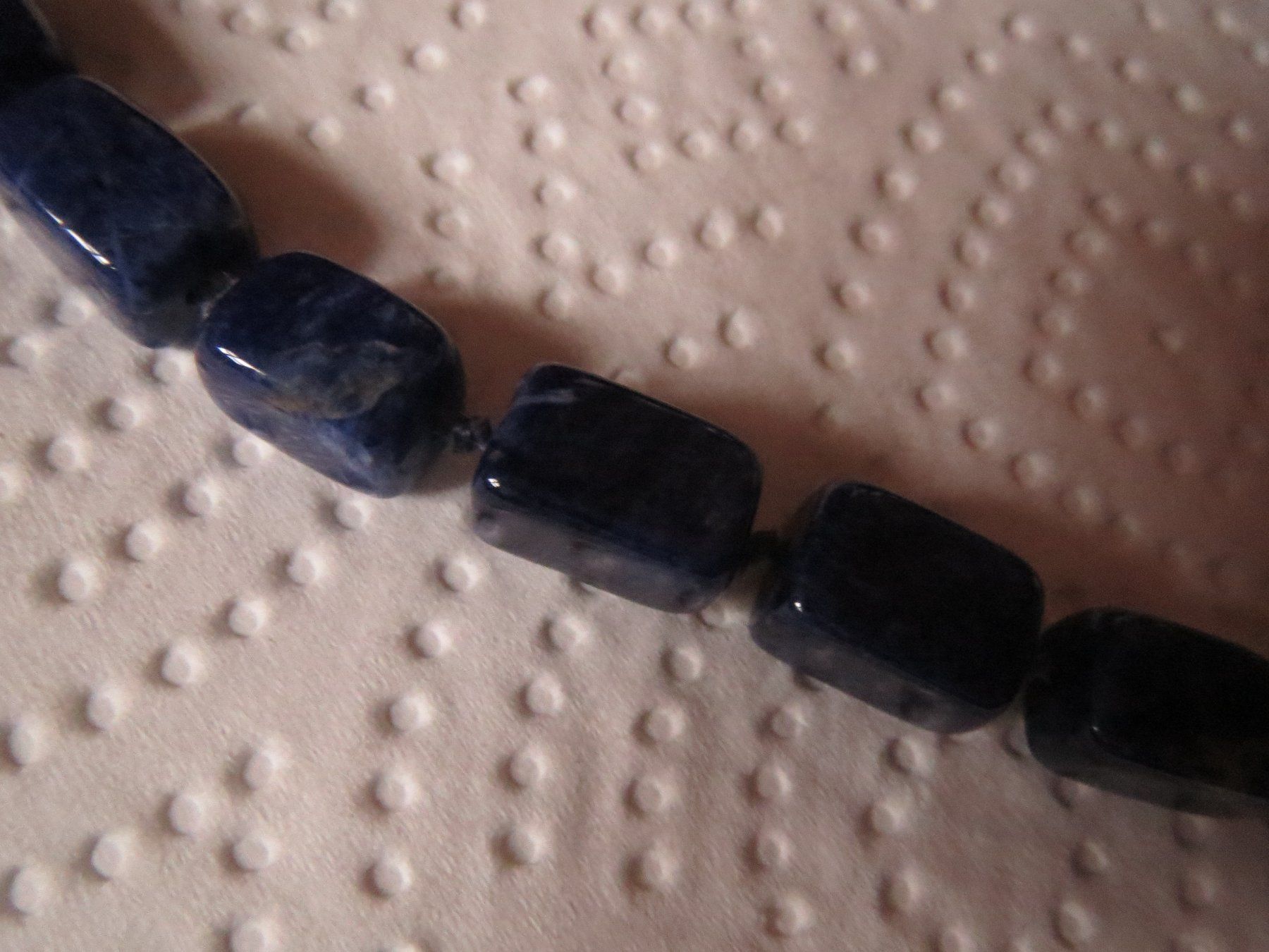Catenine: wunderschöne ECHTSTEIN Kette aus Sodalit – Usato da Kiental venduto da Anna8702 3