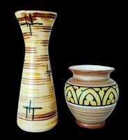 2x Vase Jasba 602/19 cm et 205/10 cm vintage Mid Century 60s