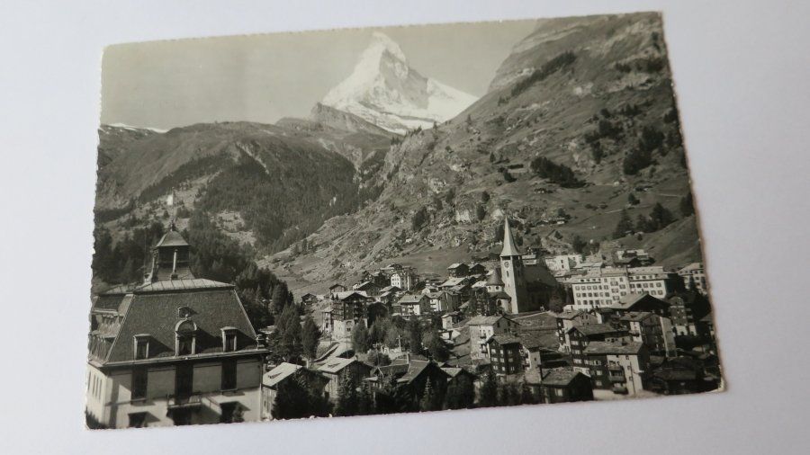 Cartoline postali: Zermatt - mit Matterhorn - 1962 – Usato da Jona venduto da centumprata