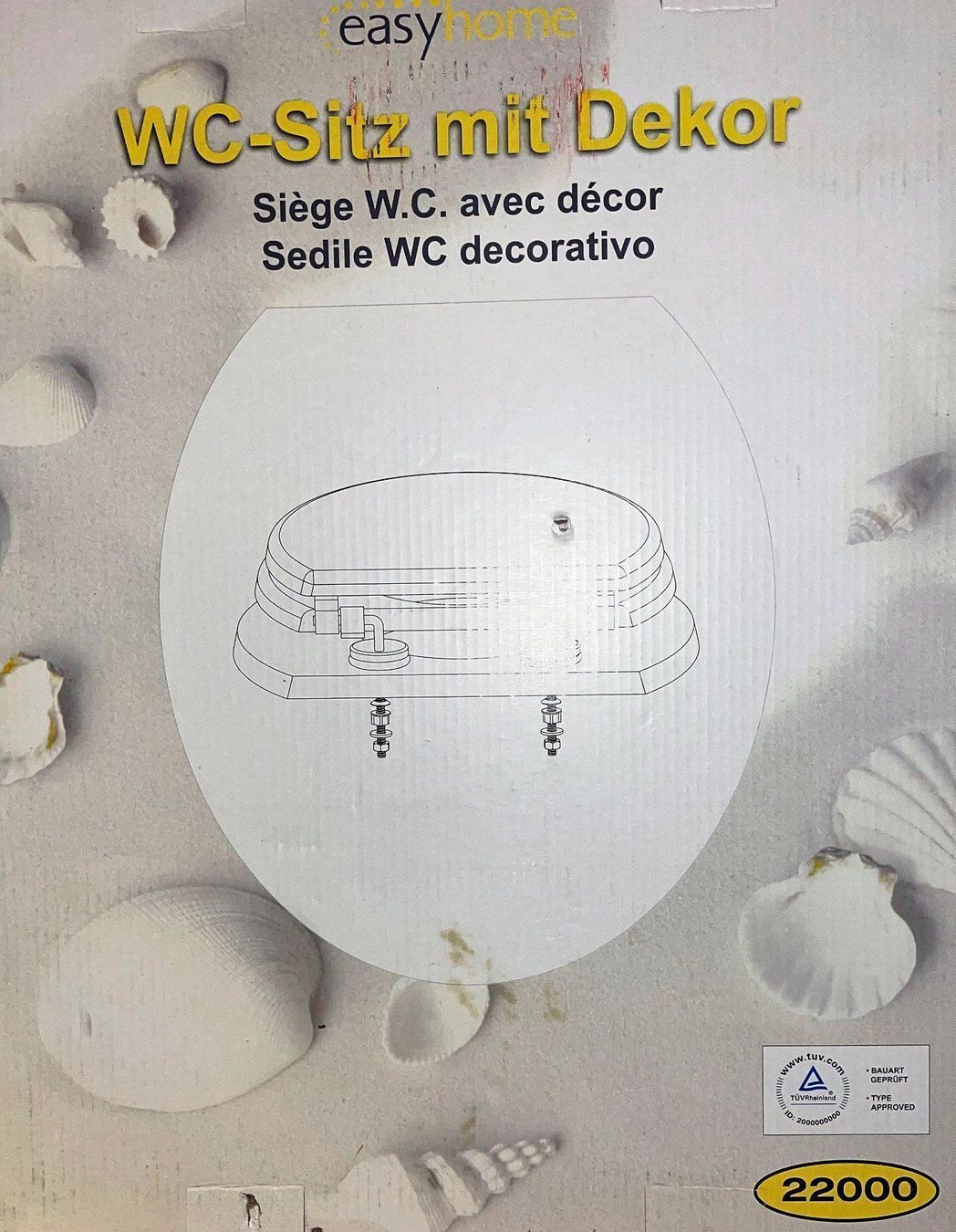 WC: WC Sitz mit Dekor – Nuovo e nell'imballaggio originale da Lutzenberg venduto da Pinschi01 2