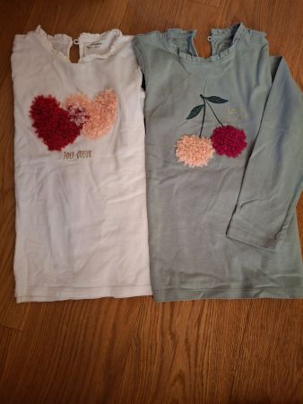 2x langarmshirt verbaudet