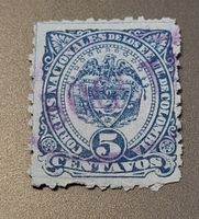 Kolumbien 1883 alte briefmarke