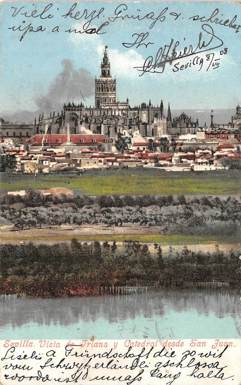 Cartoline postali: Sevilla, Catedral desde San Juan – Usato da Ottikon b.Kemptth. venduto da Neptun1974