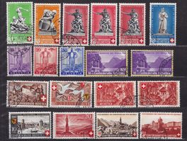 Pro Patria Briefmarken Lot ab 1936