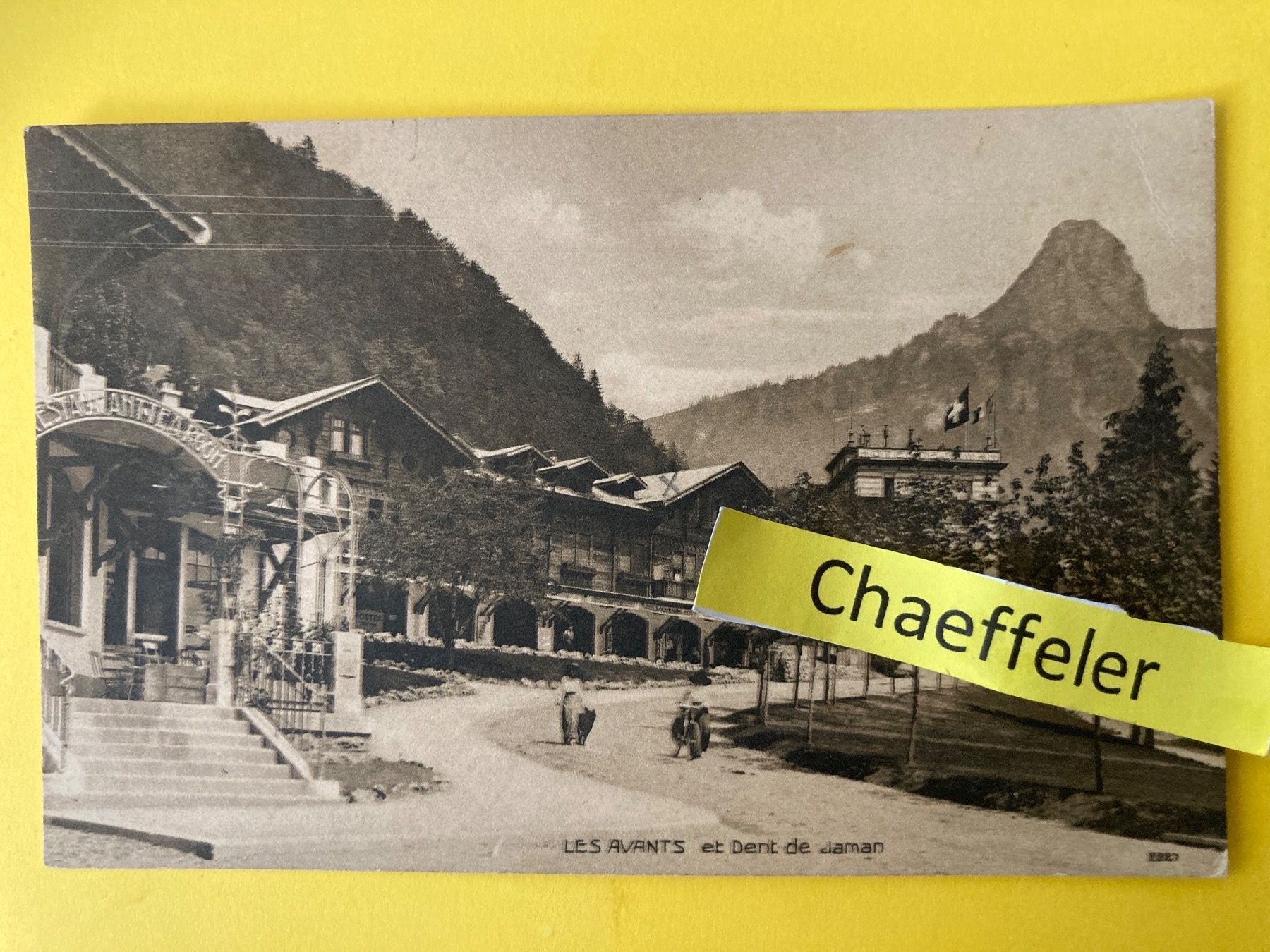 Ansichtskarten: 1922  Les Avants et Dent de Jaman – Gebraucht aus Zürich von Chaeffeler