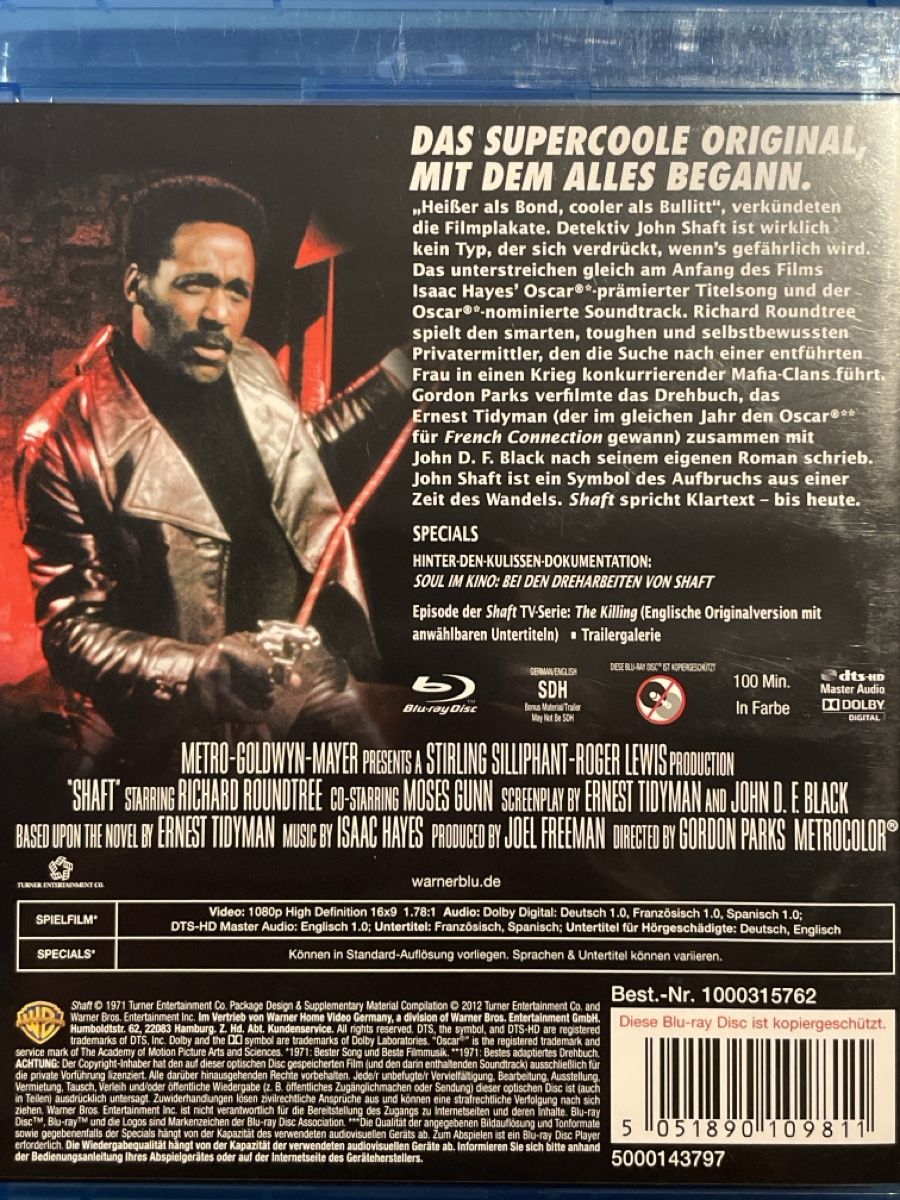 Tutti i DVDs: Shaft (1971) – Nuovo (secondo la descrizione) da Waldenburg venduto da Gonzo8 1