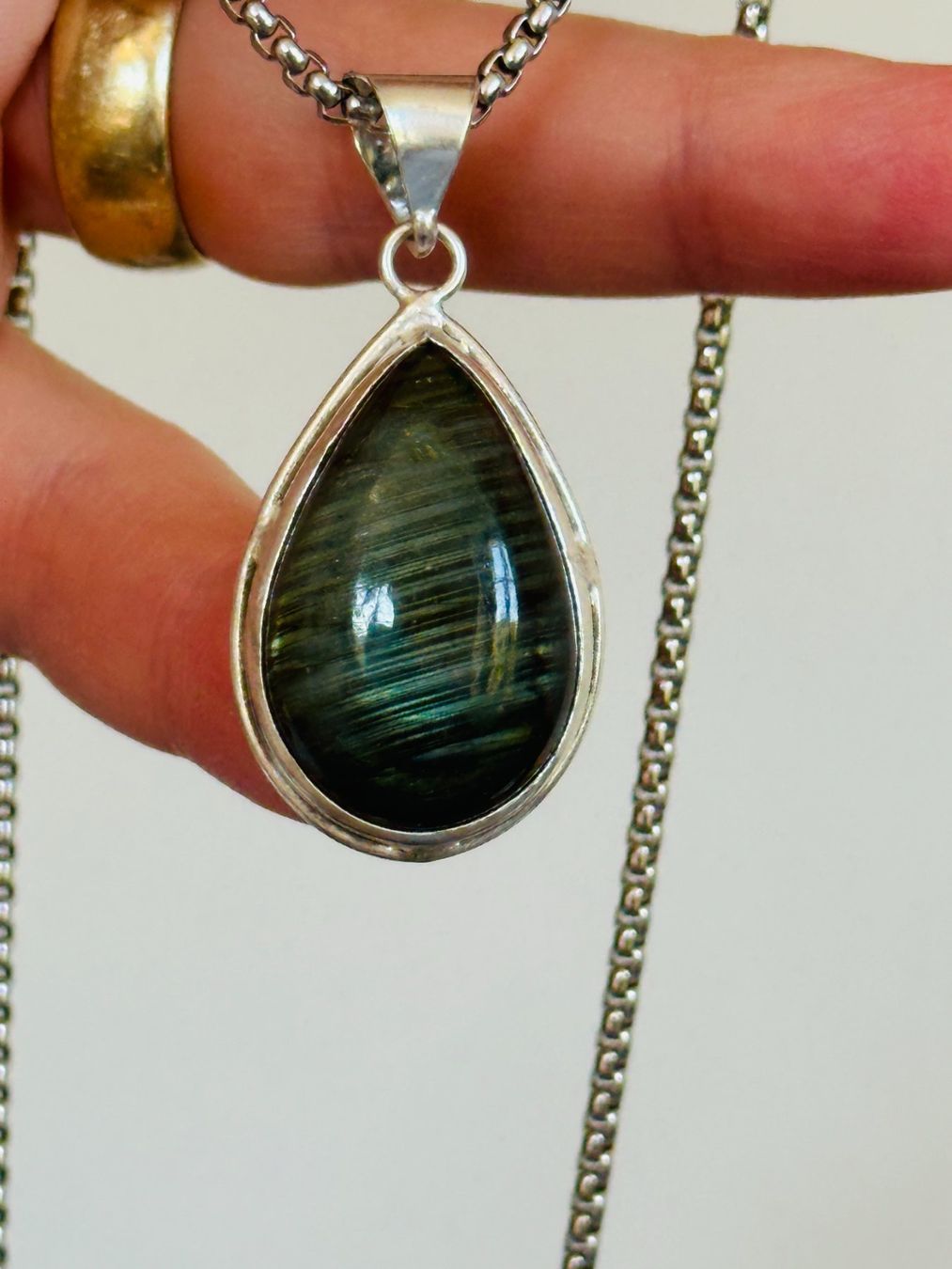Ketten: Labradorite Gemstone Handmade Jewelry necklace – Neu und originalverpackt aus Genève von AGBERG 9