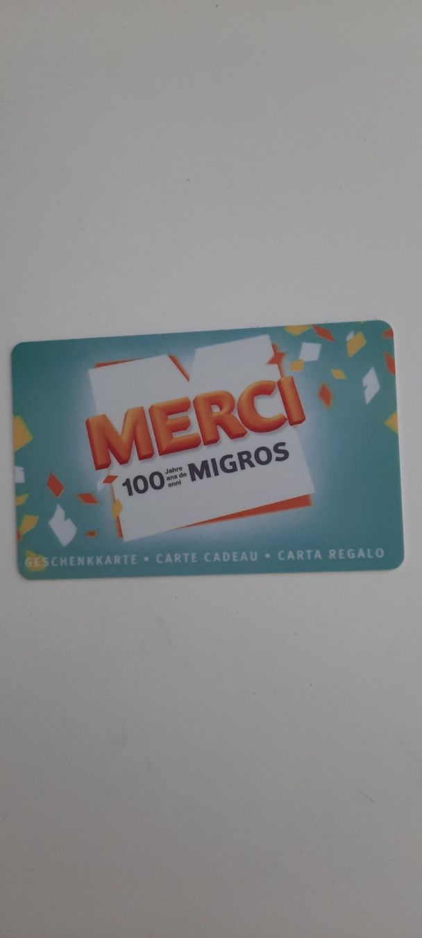 Cartes: Migros Geschenkkarte – D'occasion à Grenchen par Anatas01