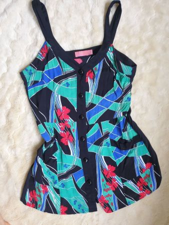 TOP TUNIKA M 38 MIT SEIDE ELEGANT SOMMERTOP SEIDENTOP