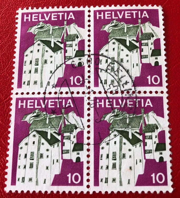 Tutti i francobolli: 4 er Block Nr.524 mit Stempel – Usato da Aarau venduto da Billa007