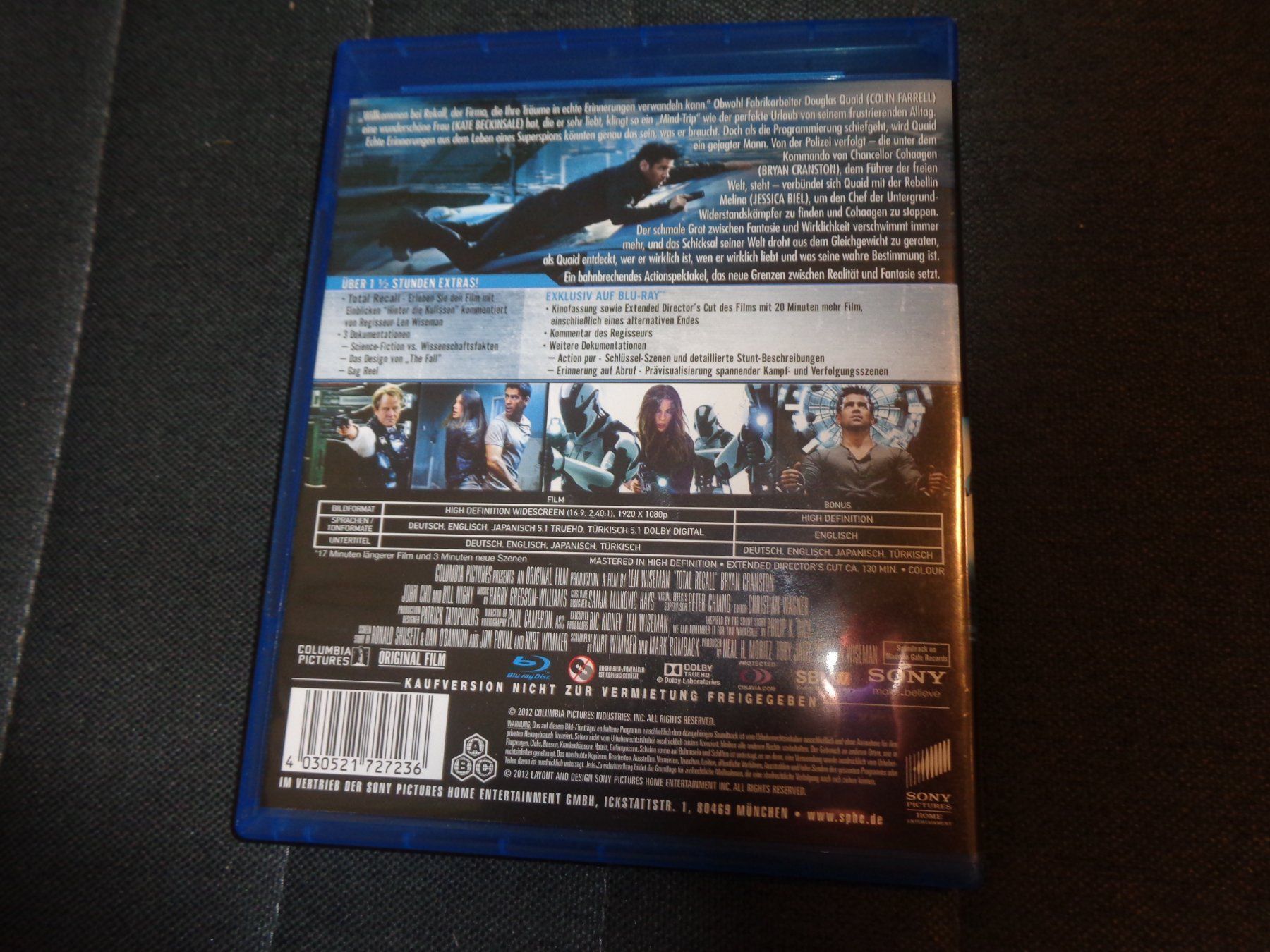 Alle DVDs: Total Recall BLU-RAY – Gebraucht aus Olten von Disc-Verkauf 2