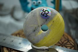 Zitronen  Jade  Pi Scheibe  ca 40mm   ab  1.-     Räumung
