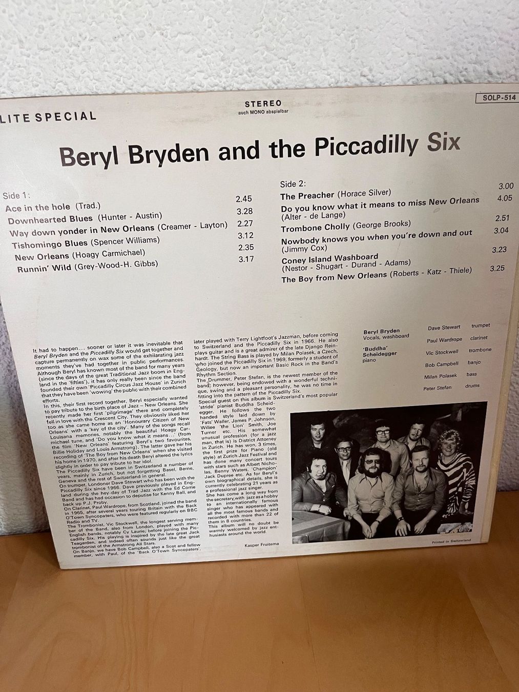 Schallplatten: Beryl Bryden - Piccadilly Six, Schallplatte – Gebraucht aus Rüdlingen von Timber_11 1