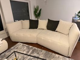 Ecksofa beige 250cm Breite guter Zustand