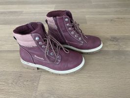 Bench Kinderstiefel gefüttert Bordeaux guter Zustand