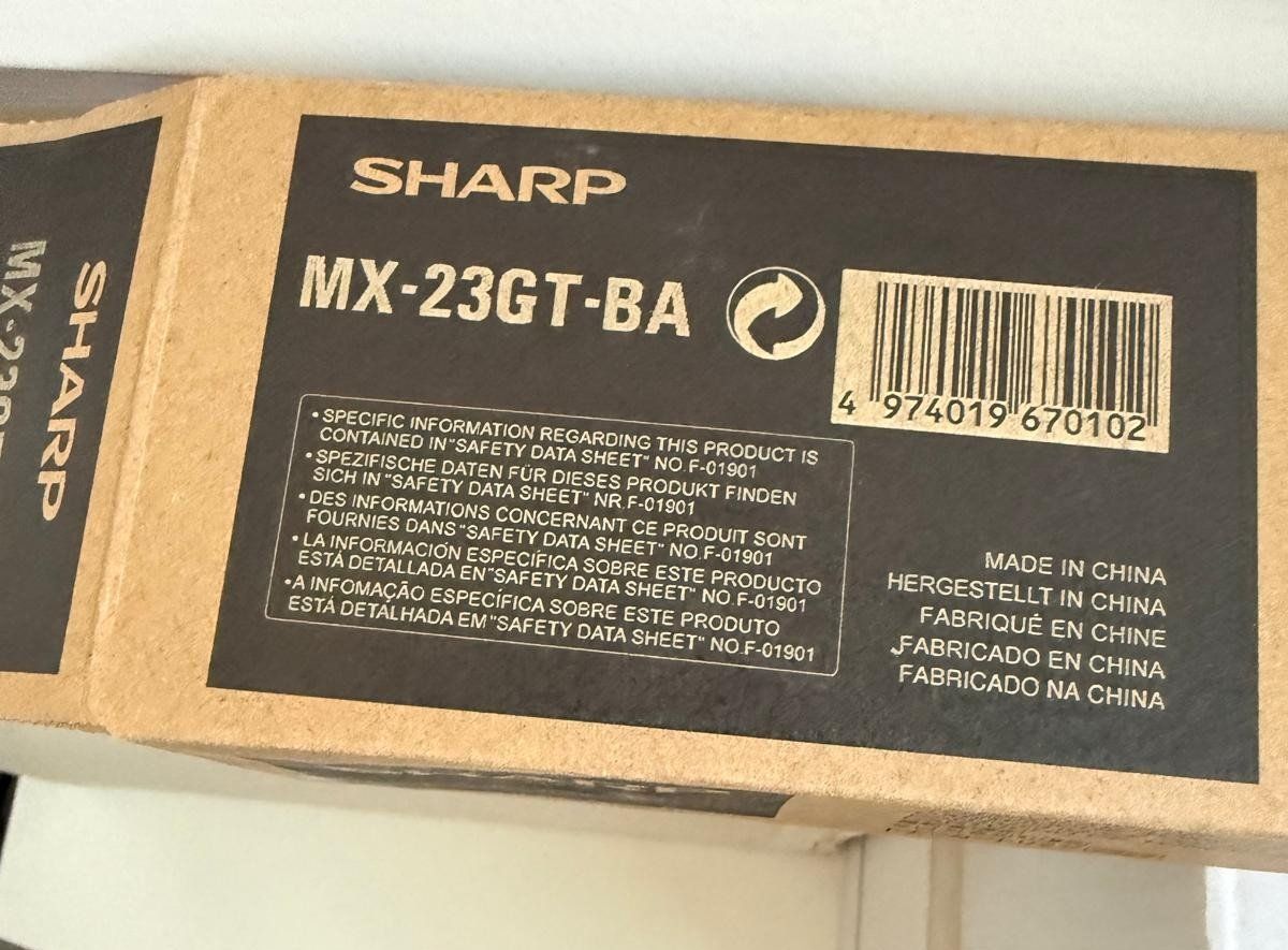 Sharp Cartucce per stampanti & toner: SHARP MX-23GT-BA Tonerkartusche neu – Nuovo e nell'imballaggio originale da Oberrieden venduto da Mrayman