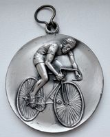 Radsport Medaille Velofahrer Relief Gross