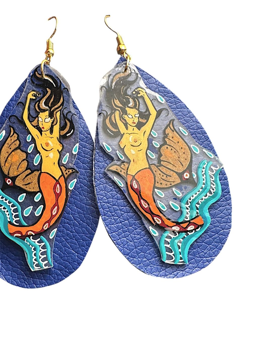 Ohrringe & -stecker: Boucle "SIRENE ET LA GOUTTE BLEU" – Gebraucht aus St-Saphorin-Morges von chl_s5rr 3