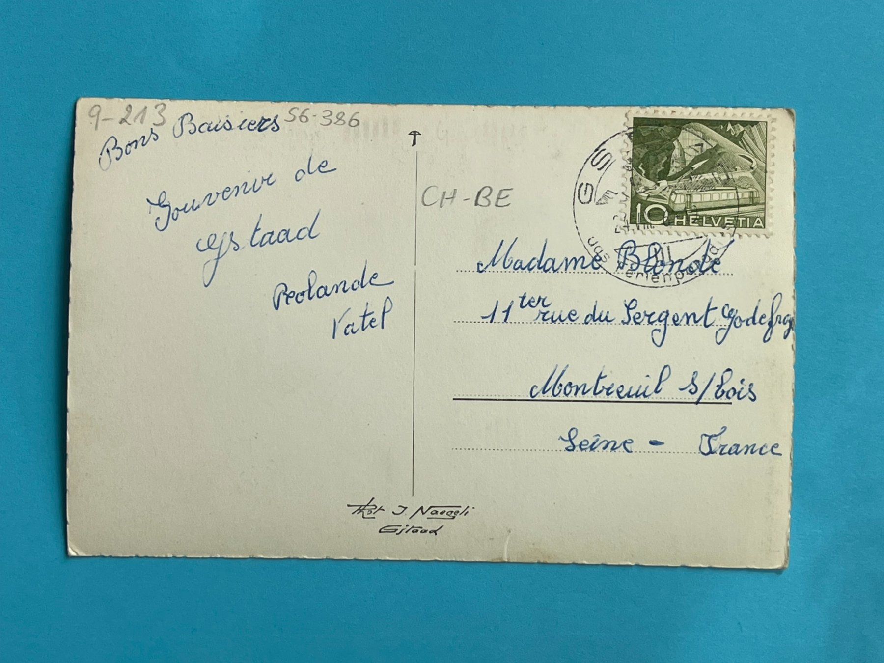 Ansichtskarten: Gstaad - Chalet Charmeuse – Gebraucht aus Steg VS von _vinci_ 1