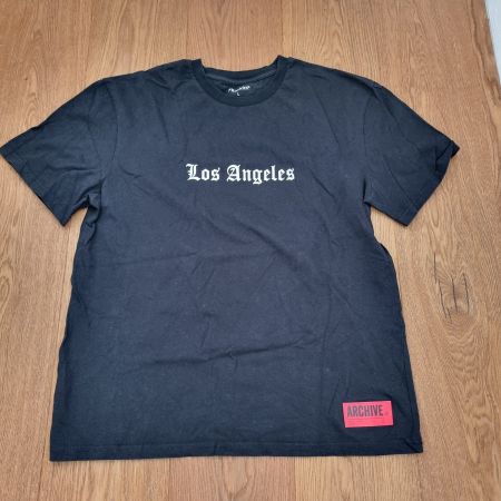 Schwarzes T-Shirt "Los Angeles" Grösse L (Frühling/Sommer)