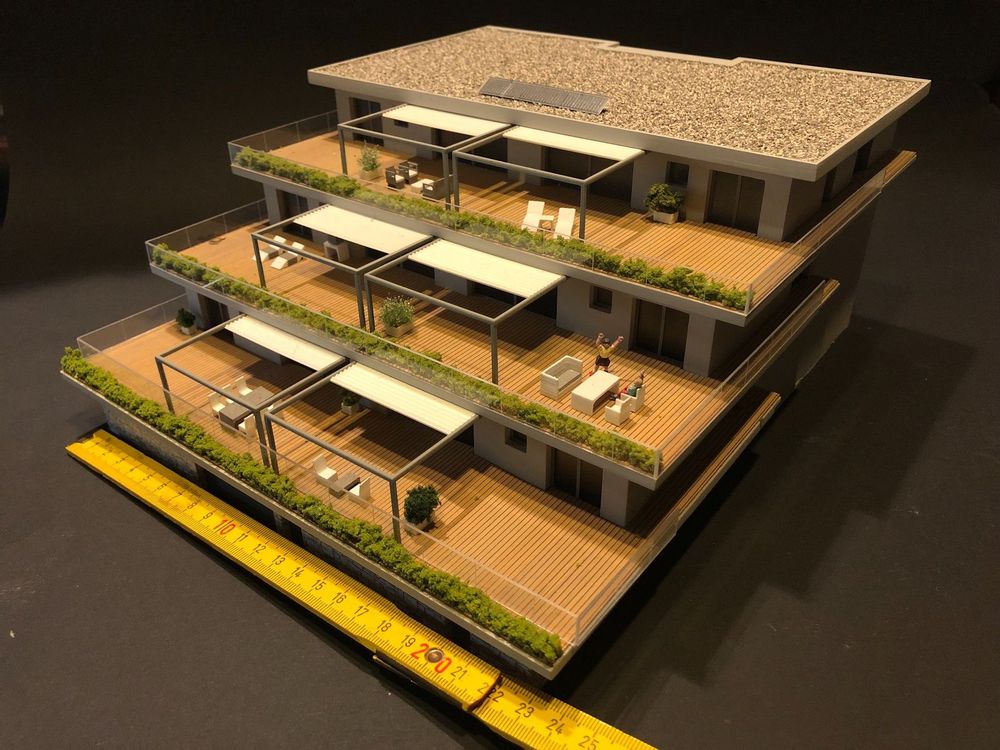Maison de France Miniature en Résine Peinte à la Main Atlas