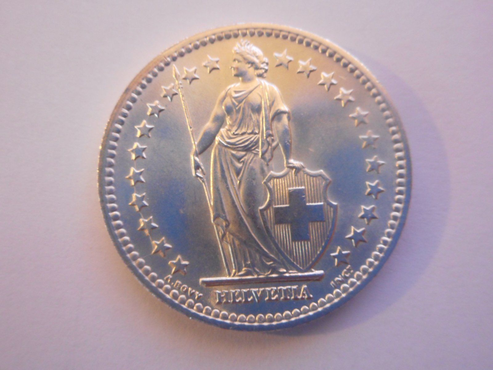 Tutti le monete: 2 Fr. 1947 silber  unz/stgl – Nuovo (secondo la descrizione) da Kriegstetten venduto da pizlad2010 2