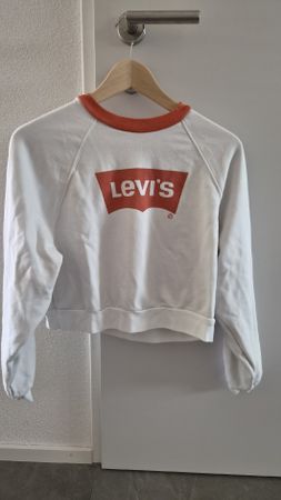 Levi's Sweatshirt cropped Weiss/Orange Grösse XS Frühling/So