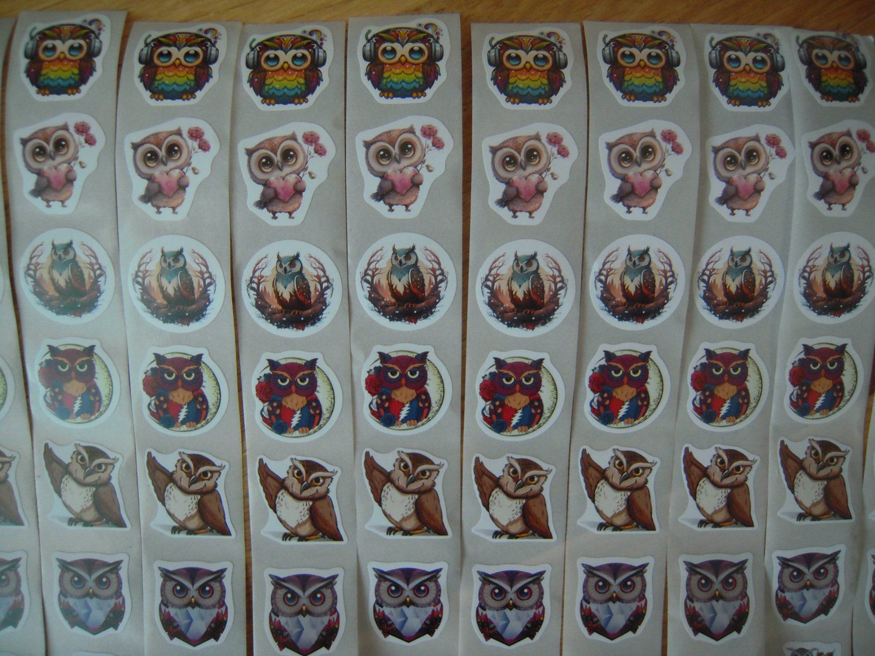 Sticker: 100 Neue Eulen Sticker (Aufkleber) – Nuovo e nell'imballaggio originale da Uzwil venduto da visions77 1