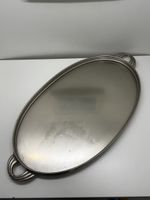 Tablett Metall mit Griffen 