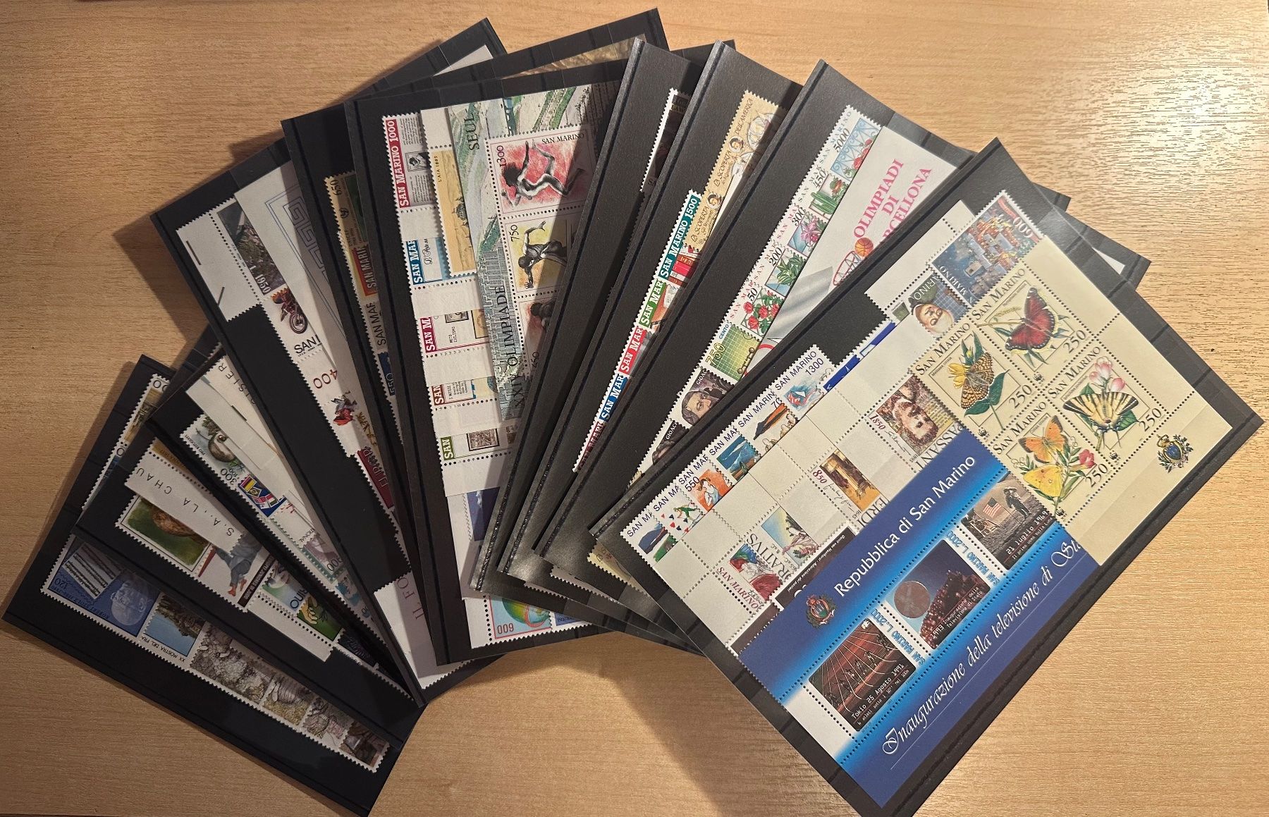 Tutti i francobolli: SAN MARINO KOMPL. SAMMLUNG MNH 1980/1993 – Usato da Watt venduto da maxdiroma
