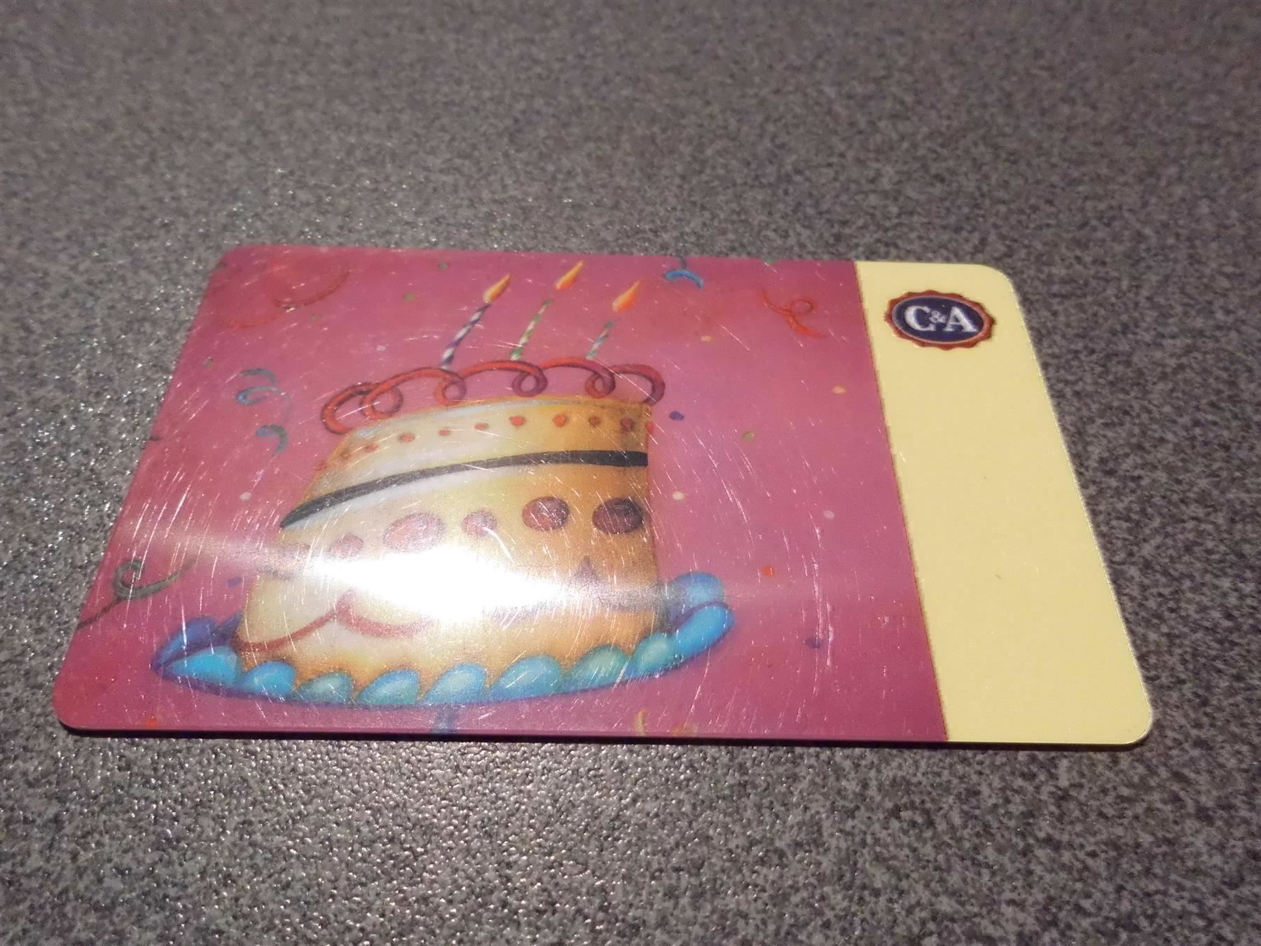 Cartoline: Geschenkkarte C&A, Geburtstagstorte – Usato da Zürich venduto da Motzkuh