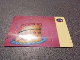 Geschenkkarte C&A, Geburtstagstorte
