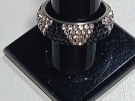 ring edelsthal mit kristall,,,glanzig