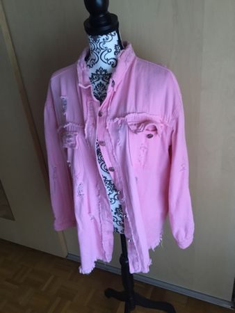  Jeansjacke in rosa Gr. XXL