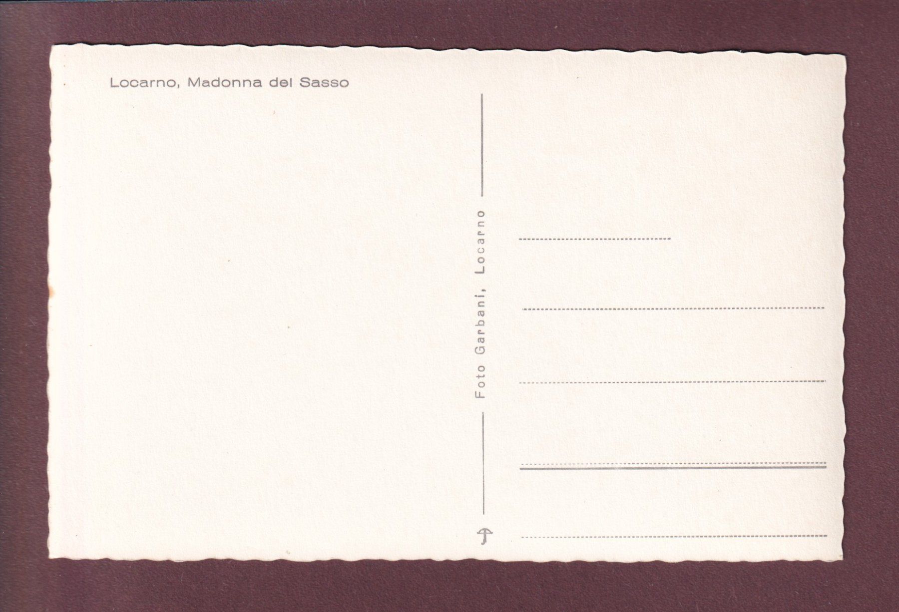 Cartoline postali: LOCARNO - Madonna del Sasso – Usato da Pully venduto da nicecards 1