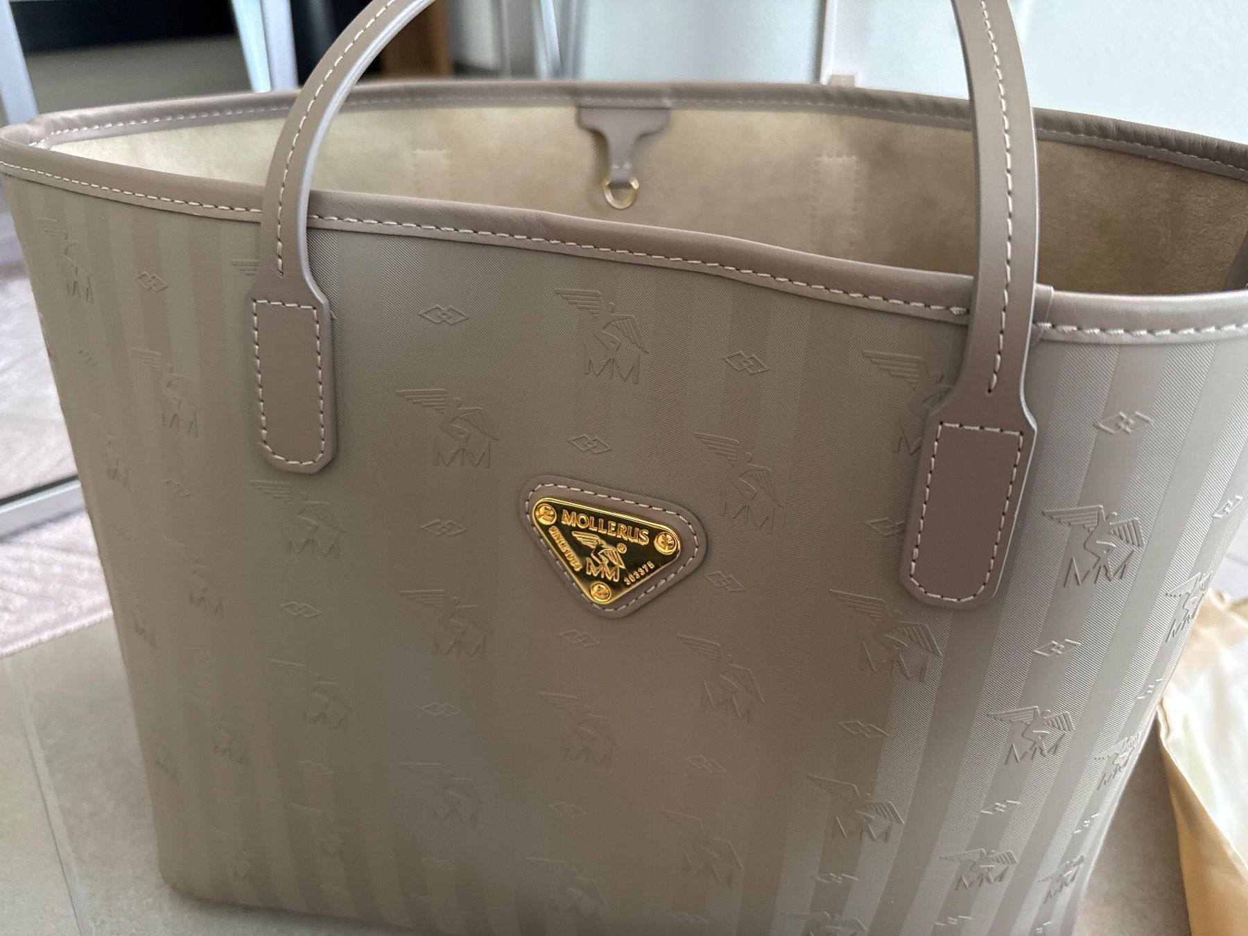Maison Mollerus Taschen für Damen: Maison Mollerus Shopper Taupe NEU – Neu und originalverpackt aus Küttigen von ricardawild 3