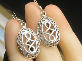 Ohrringe Ohrhänger Silber 925 keltischer Knoten