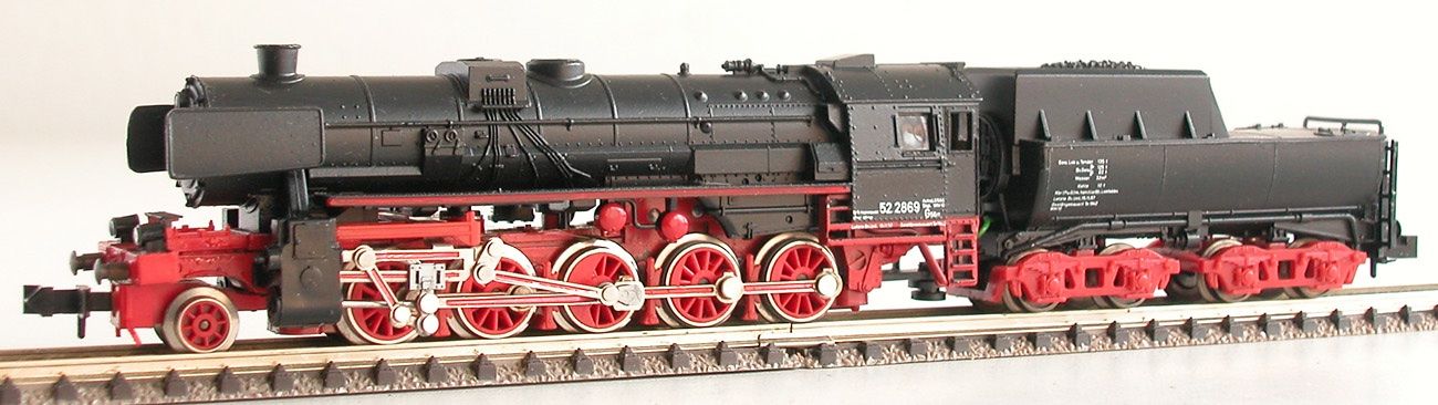 Trix Modelleisenbahnen: Minitrix Dampflokomotive BR 52 der DB Spur N – Gebraucht aus Oberwil BL von Klang