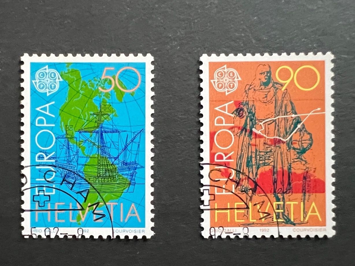 Tutti i francobolli: CH-Marken gestempelt 1992 – Nuovo (secondo la descrizione) da Hünenberg See venduto da wer_5286